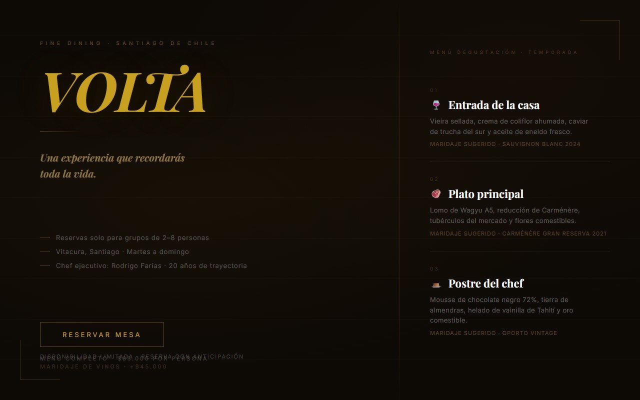 Restaurante Fine Dining